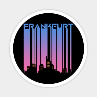 Frankfurt vintage retro City Silhouette Geschenk Magnet